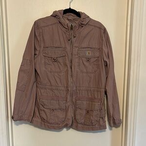 Carhartt Pink Utility Jacket with Sturdy Cotton Blend